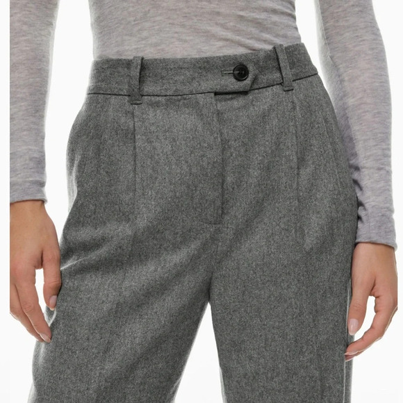 Wilfred Aritzia July trouser Pant Heather Medium Grey 6 NWT - Picture 4 of 9